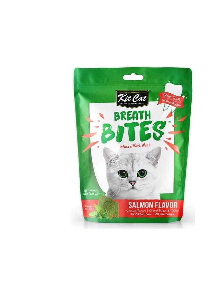 Kit Cat Breath Bites Salmon Flavour Cat Treats - Image 1