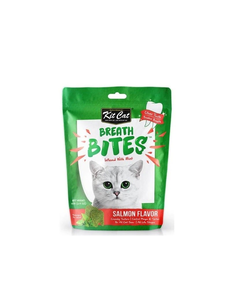Kit Cat Breath Bites Salmon Flavour Cat Treats - Image 3