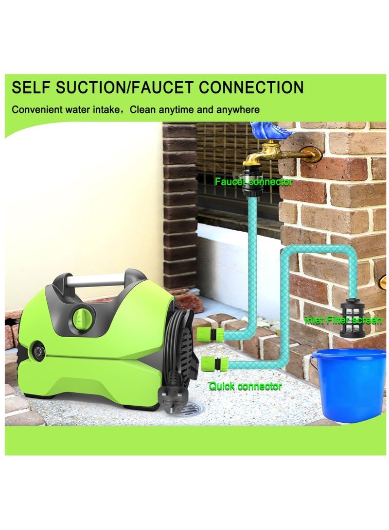 ZLH HITY Electric Pressure Washer,2900-PSI,2.8-GPM,Power Washer,Foam Cannon for Car,4 Different Nozzles and 52.5FT Hose,for Cars,Garden, Yard, Fence, Driveway - Image 4