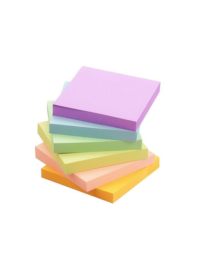 Early Buy Sticky Notes 3X3 Selfstick Notes 6 Pads 6 Pastel Color 100 Sheets/Pad  - Image 1
