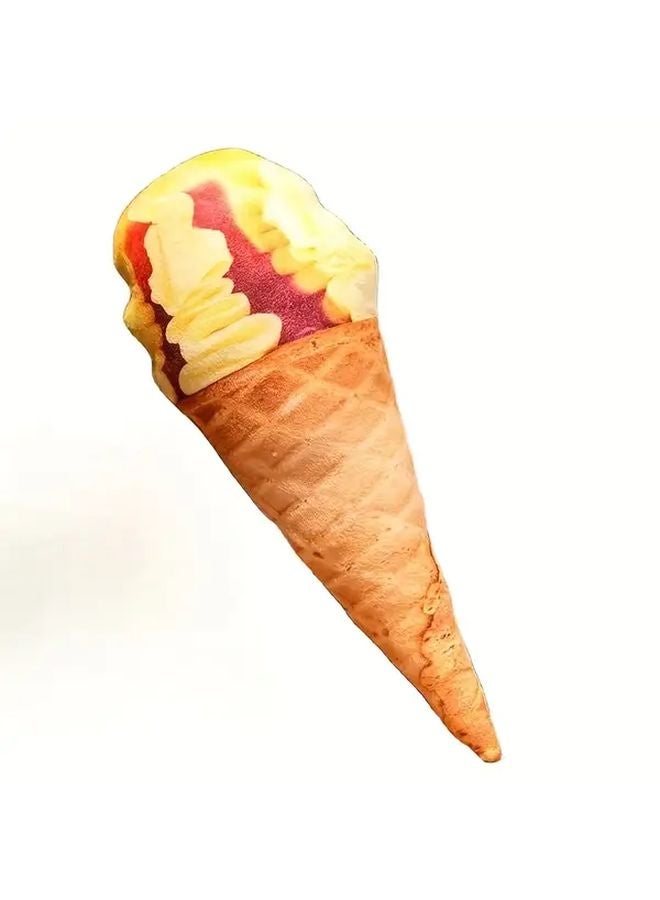 5pcs Passion Fruit Cone Ice Cream Plush Toys Set Ideal Holiday Christmas Children Gifts - Image 1