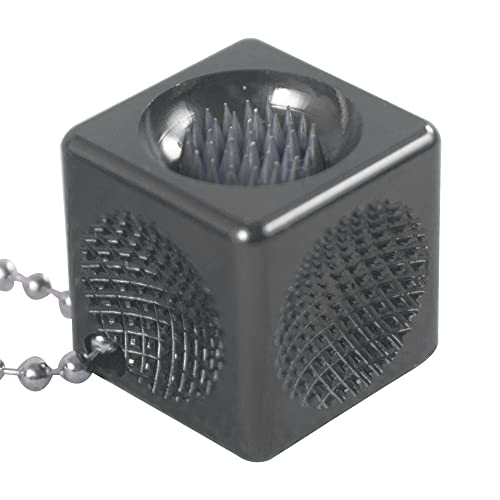 CROWN ME Billiard Billiard Pool Cue Tip Tool Cube, Cube tip Tool,Billiard Chalk Holder, cue tip Repair Tool, Billiard cue Accessories,Black - Image 2
