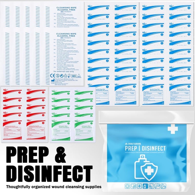 EVERLIT CARE EVERLIT Home First Aid Kit for Any Emergencies Ideal for Home Office Car Travel Outdoor Camping Hiking Boating Splatter - Image 5