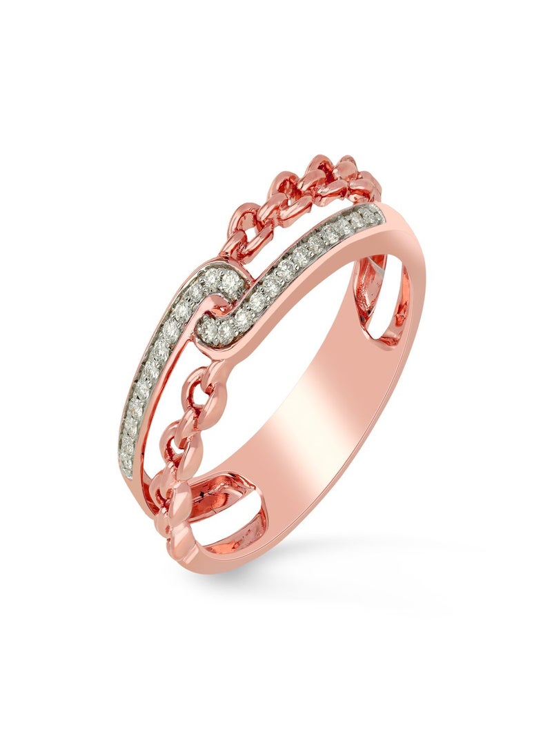 Malabar Gold and Diamonds 18k 750 Purity Mine Diamond Ring MZOZOU143RN1  - Image 1