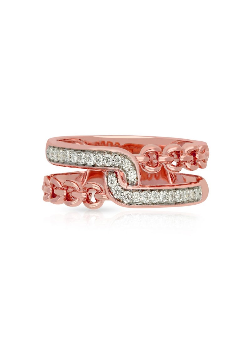 Malabar Gold and Diamonds 18k 750 Purity Mine Diamond Ring MZOZOU143RN1  - Image 2