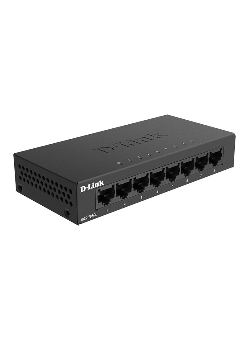 D-Link 8-Port Gigabit Unmanaged Desktop Switch Black - Image 2