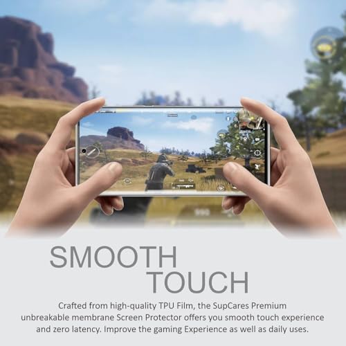 SupCares TPU Unbreakable Membrane Screen Protector for Oppo Reno 12 Pro and Oppo Reno 12 (6.7 Inch) With Easy Self Installation Kit | Fingerprint Working | Edge to Edge Coverage - Image 5