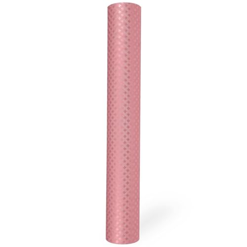 ElastPro EVA Food Grade Washable Anti Slip Mat/Sheet for Fridge, Shelf Liner, Table, Kitchen Drawer mat (Peach Crossed Stripe, 3 Meter) - Image 2
