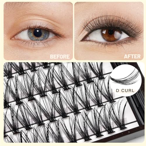VAYATOR Large Tray 220 ClusterBox Eyelashes 007 Thickness Eyelashes Individual Eyelash False Eyelashes Extension Eyelash 10D20D40D50D Eyelash 16mm - Image 5