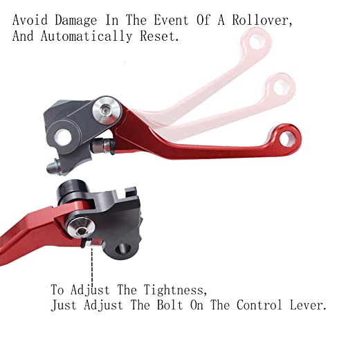 TIRGE Motorcycle CNC Foldable Pivot Clutch Brake Lever Handle for crf250r 20072022 crf450r 20072020 crf250rx 20192022 crf450rx 20172020 CRF250R CRF450R 20072020 - Image 3