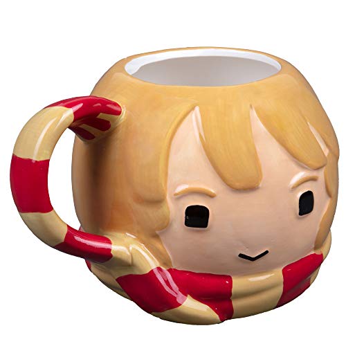 Harry Potter Hermione Granger Coffee Mug, 24 oz - Cute Chibi Design with Gryffindor Scarf Handle - Officially Licensed - Book & Movie Gift for Kids, Teens, Adults - Image 2