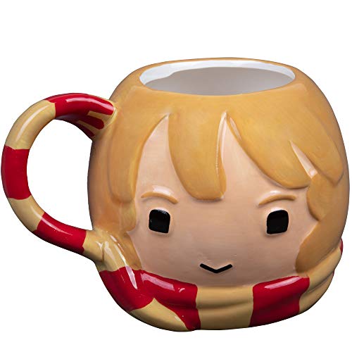 Harry Potter Hermione Granger Coffee Mug, 24 oz - Cute Chibi Design with Gryffindor Scarf Handle - Officially Licensed - Book & Movie Gift for Kids, Teens, Adults - Image 1