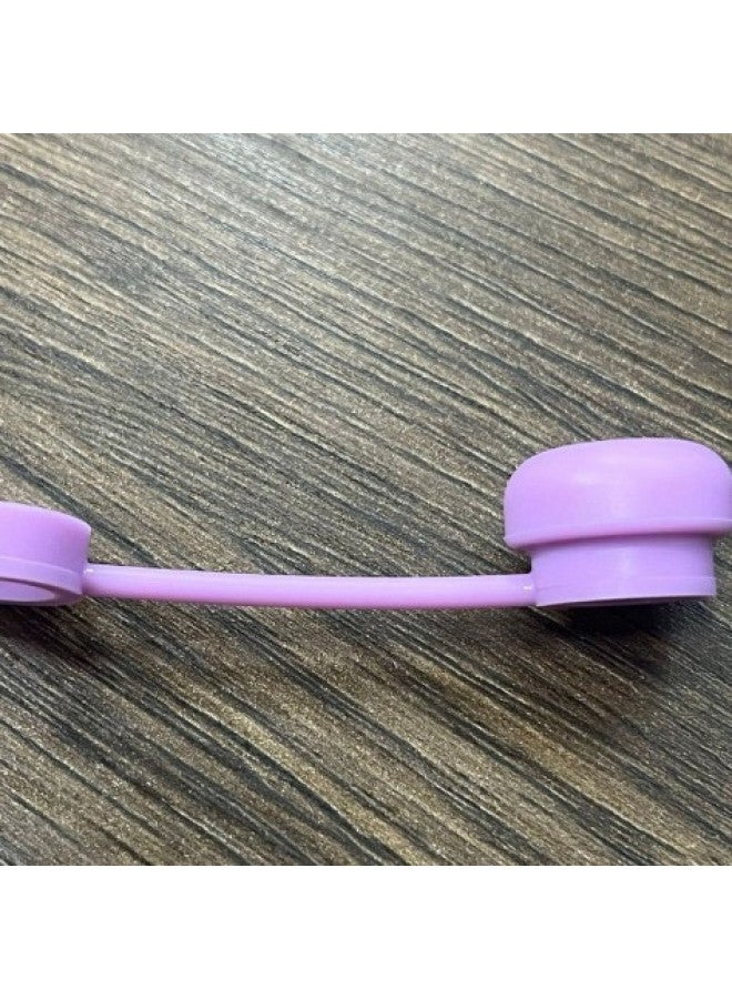 Straw Cover Cross-border Ins Simple Hot Selling Silicone Dust Cap 10mm Leak-proof Plug Vacuum Cup Straw Cup Accessories-Color:Lilac Purple-Capacity:10mm Straw Caliber - Image 1