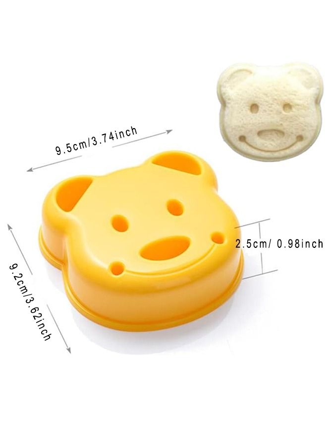 Bee DIY Picnic Kitchen Animal Mould Rice Shaper Bento Accessories Panda Bear Sandwich Cutter Cake Bread Toast Maker Mini Shape - Image 2