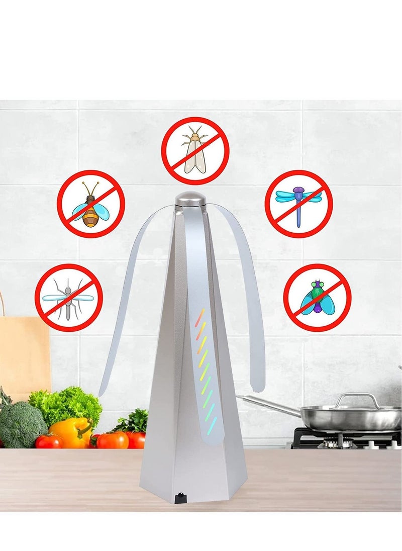 SYOSI - Fly Fan for Tables Fly Repellent Fan Insects Portable Automation Food Fan Mini Picnic Drive Table Fan for Outdoor Indoor Keep Flies or Bug Away from Your Food and Your Family - Image 1