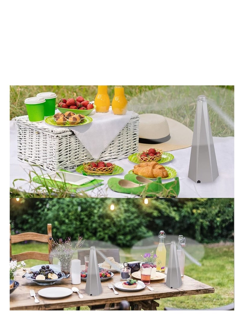SYOSI - Fly Fan for Tables Fly Repellent Fan Insects Portable Automation Food Fan Mini Picnic Drive Table Fan for Outdoor Indoor Keep Flies or Bug Away from Your Food and Your Family - Image 1