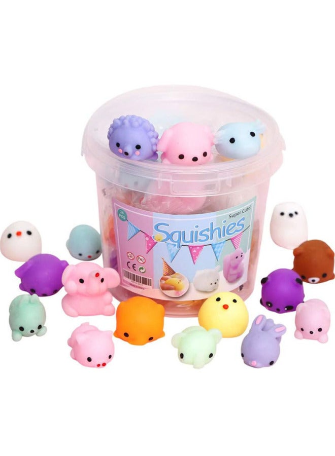 Hot Sale Barrel Cute Animal Pinch Music Super Cute Tuanzi Children's Gift Small Toy Supply Wholesale-Color:【Barrel】 12 Pinch Music 1 Set - Image 1