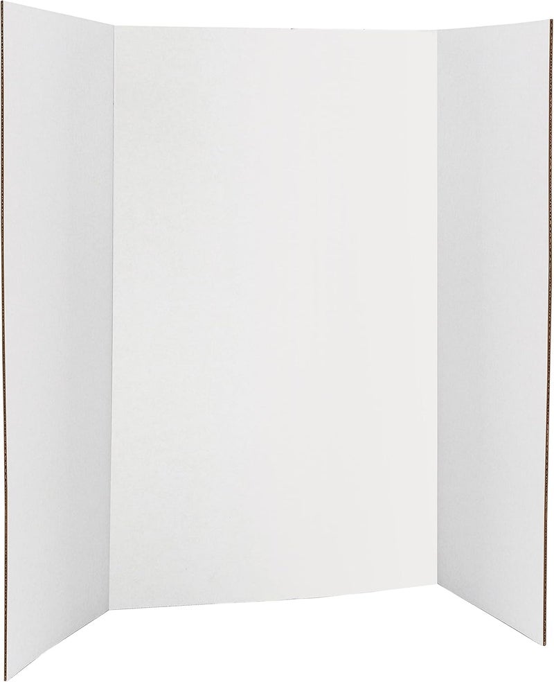 ARS White Trifold Presentation Board 36" x 48" Display Exhibition Board Lightweight and Portable with Smooth Surface Great for Business presentations (Pack of 2) - by - Image 1