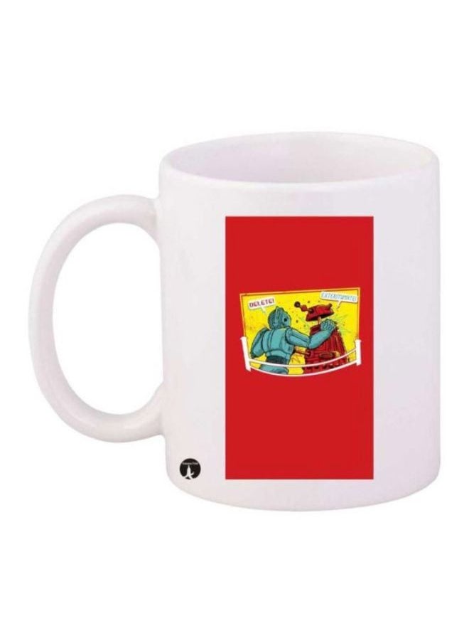 RKN Star Wars And Doctor Who Video Game Printed Coffee Mug White/Red  - Image 2