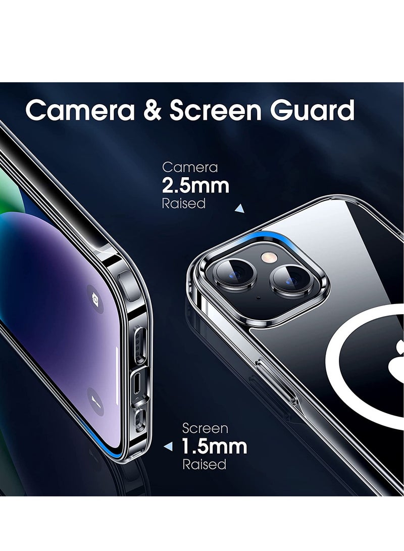 iPhone 14 Case, [Compatible with MagSafe] [10FT Military Drop Protection] Strong Magnetic Shockproof Protective Slim Thin iPhone 14 Cover 6.1 inch 2022-Crystal Clear - Image 5