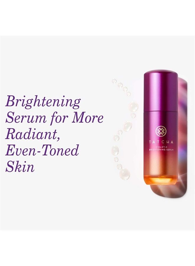 Tatcha Violet-C Brightening Serum | 20% Vitamin C + 10% AHAs | Pure Ingredients to Help Soften & Smooth for More Radiant, Even-Toned Skin, 30 ml | 1 oz - Image 4