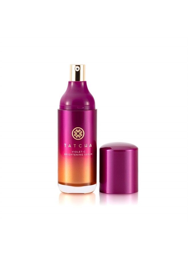 Tatcha Violet-C Brightening Serum | 20% Vitamin C + 10% AHAs | Pure Ingredients to Help Soften & Smooth for More Radiant, Even-Toned Skin, 30 ml | 1 oz - Image 2