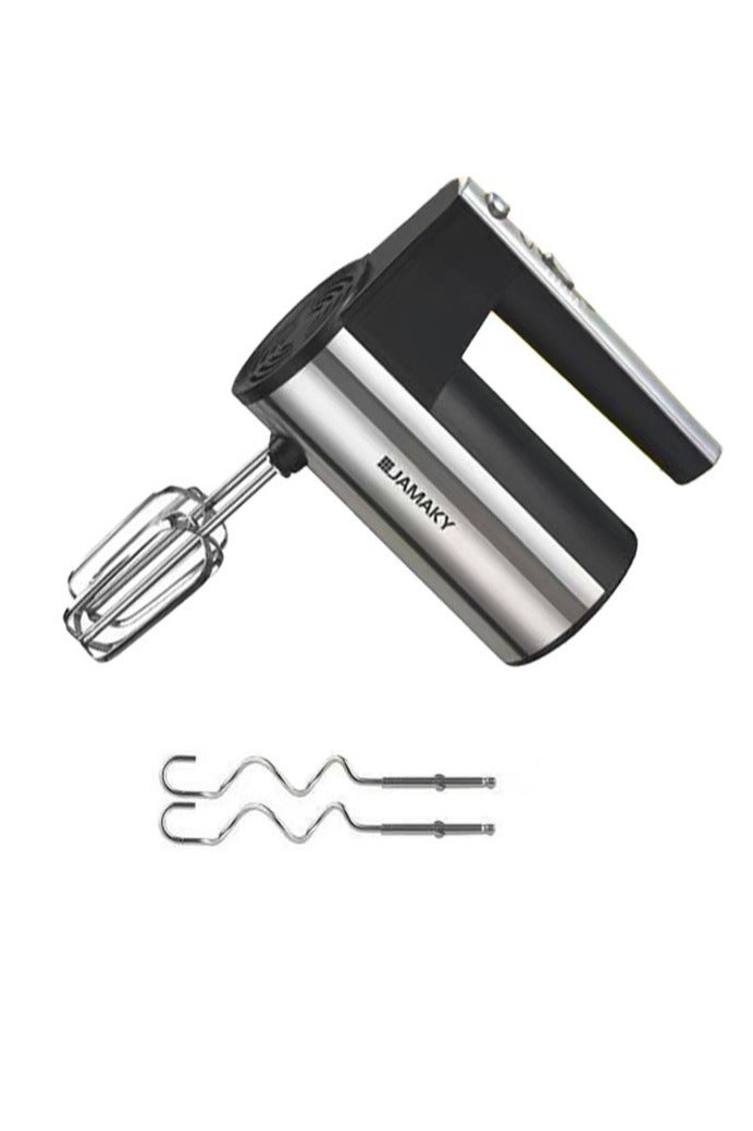 JAMAKY Italy JMK6006 Electric Egg Beater Stainless Steel 500 Watt 5 Speeds - Image 2