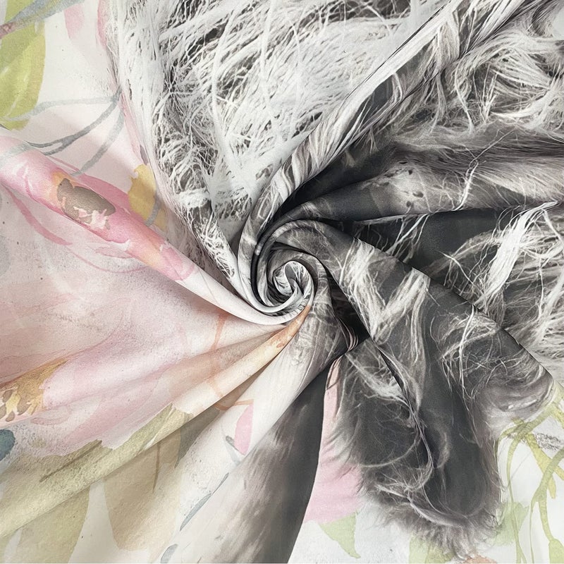 Romantic Angels Western Cow Shower Curtain 60*72 Inch Highland Cow Bathroom Decor Get Naked Country Shower Curtains Set Rustic Farmhouse Style Funny Cow Shower Curtain for Bathroom with 12 Hooks (Flower) - Image 4