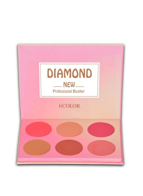 Diamond blusher 6 colors