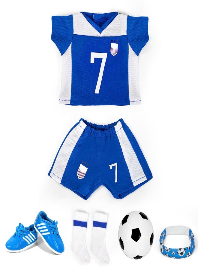 ARTST American 18 inch Doll Clothes Accessories-Soccer Uniform Valentine's Gifts for 18 Inch Girl Dolls (Sports) - Image 2