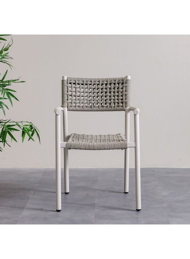 DANUBE HOME كرسي حبل أنيق - مقعد حبل، كرسي طعام أو استراحة حديث، متين ومريح، أثاث داخلي معاصر لمساحات أنيقة - Image 3