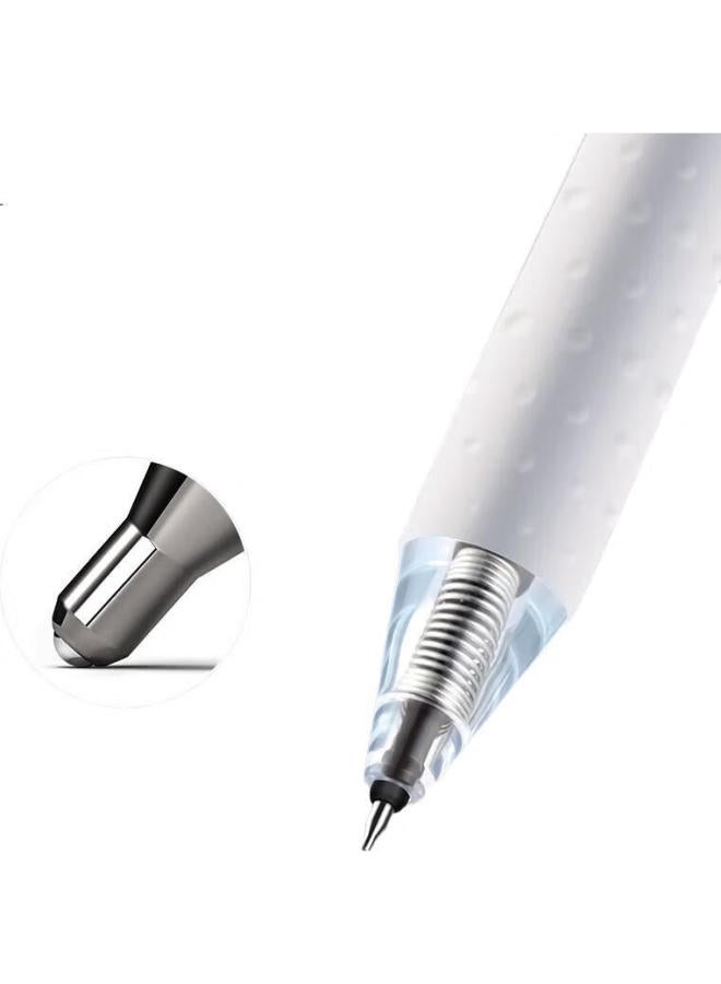 Aihao Retractable Gel Pen, 0.5Mm Fine Point, Quick-Drying, For Students' Exam Practice, Red Correction Ink, 6 Pens/Box, 4890 - Image 3