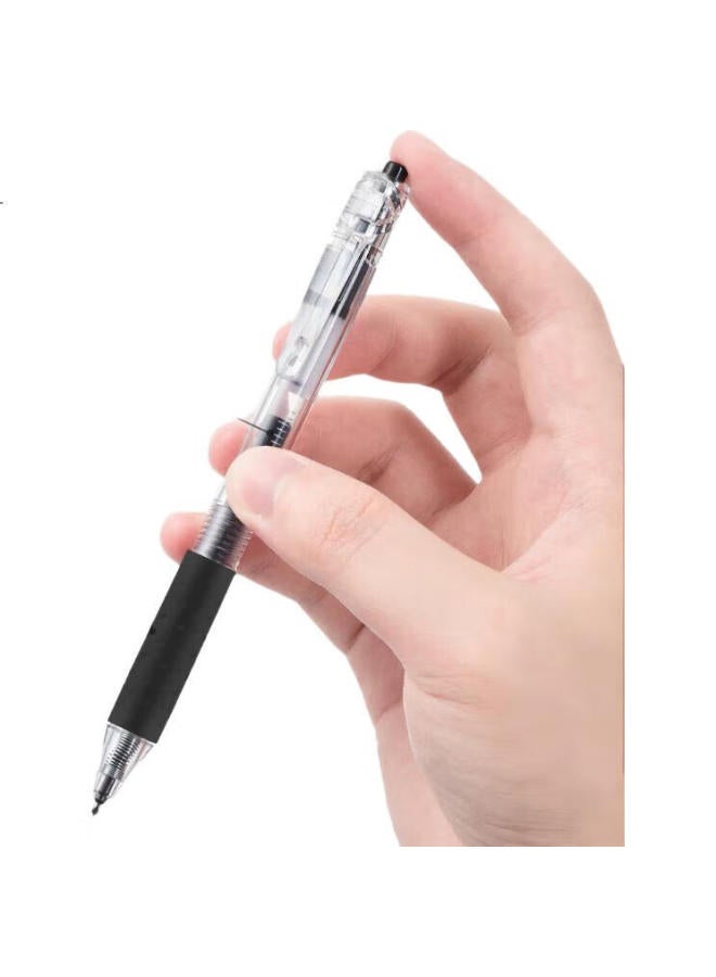 Aihao Retractable Gel Pen, 0.5Mm Fine Point, Quick-Drying, For Students' Exam Practice, Red Correction Ink, 6 Pens/Box, 4890 - Image 1