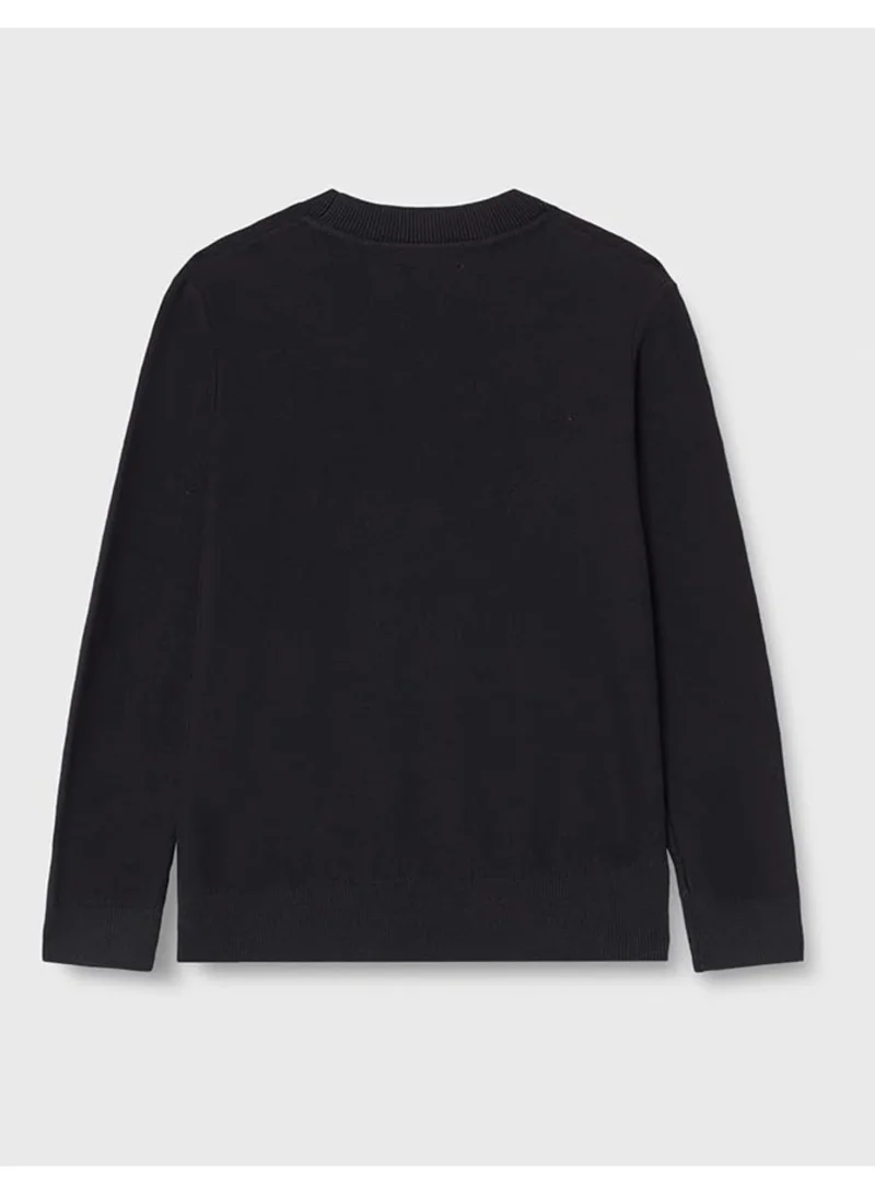 كالفن كلاين جينز كنزة صوف بشعار الشباب