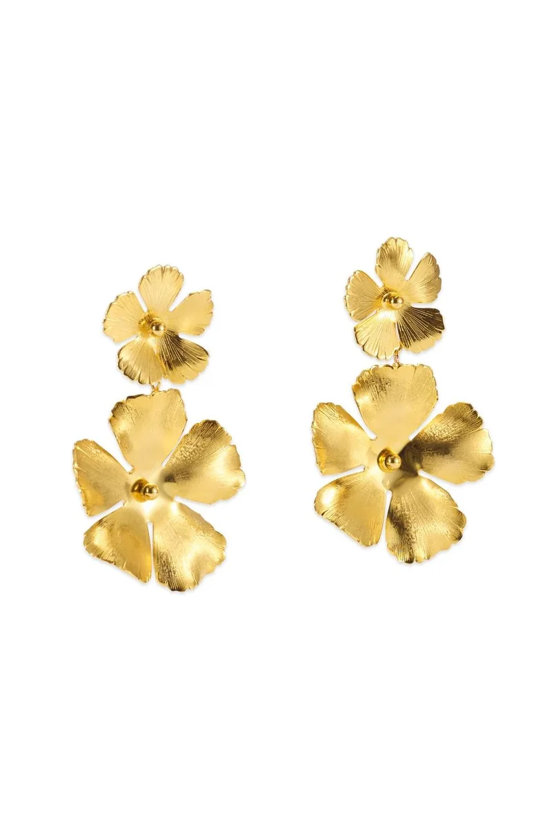 LELET NY Light Delicate Flower Drop Earrings