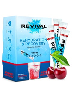 REVIVAL Revival Rapid Rehydration Electrolytes Powder Wild Cherry 30 Sachets  - Image 1