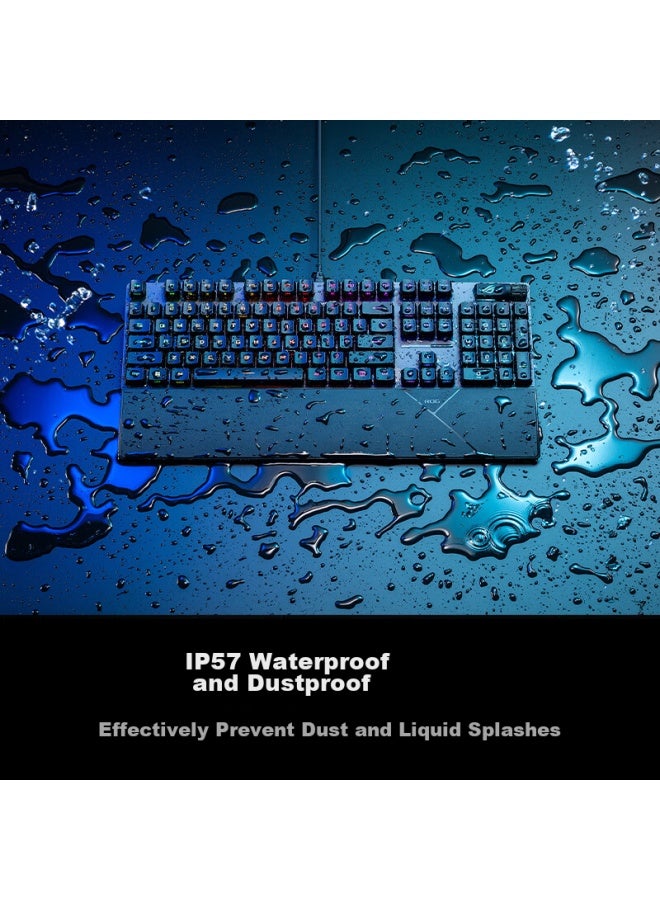 Rog Youxia 2 Rx Mechanical Keyboard, Wired Gaming Keyboard, Rx Blue Switch, Rgb Backlight, Black Myth： Wukong, Waterproof And Dustproof Keyboard With 104 Keys, Black - Image 4