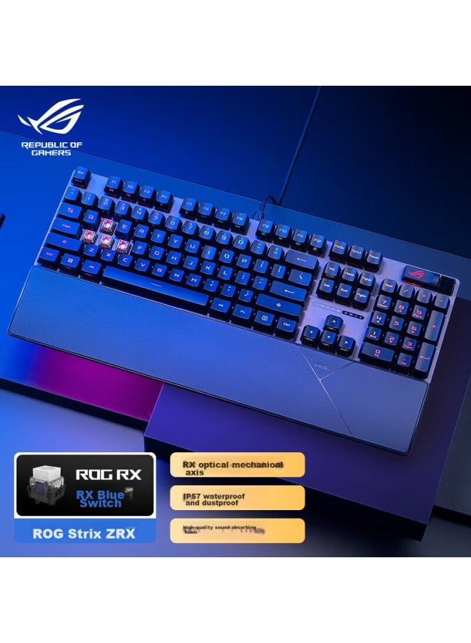 Rog Youxia 2 Rx Mechanical Keyboard, Wired Gaming Keyboard, Rx Blue Switch, Rgb Backlight, Black Myth： Wukong, Waterproof And Dustproof Keyboard With 104 Keys, Black - Image 1