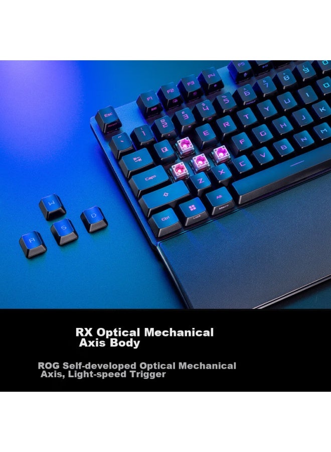 Rog Youxia 2 Rx Mechanical Keyboard, Wired Gaming Keyboard, Rx Blue Switch, Rgb Backlight, Black Myth： Wukong, Waterproof And Dustproof Keyboard With 104 Keys, Black - Image 3