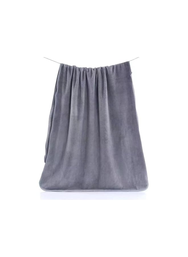 The Bros Bath Towel Set (3 Pack, 2 35 * 75cm 1 * 70 X 140 cm) - 600 GSM 100% Combed Cotton Quick Drying Highly Absorbent Thick Bathroom Towels - Soft Hotel Quality for Bath and Spa(Grey) - Image 4