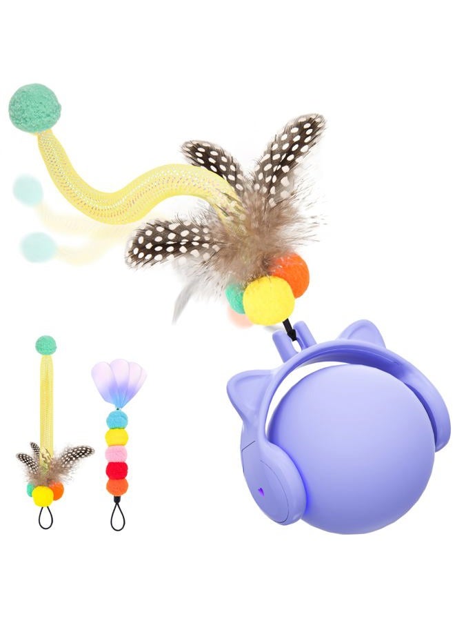 Orsda Cat Toys for Indoor Cats, New Intelligent Voice Timing Touch Control Cats Ball, Simulate Mouse Sound Kitten Toy, Automatic Interactive Moving Cat Toy for All Ages - Image 1