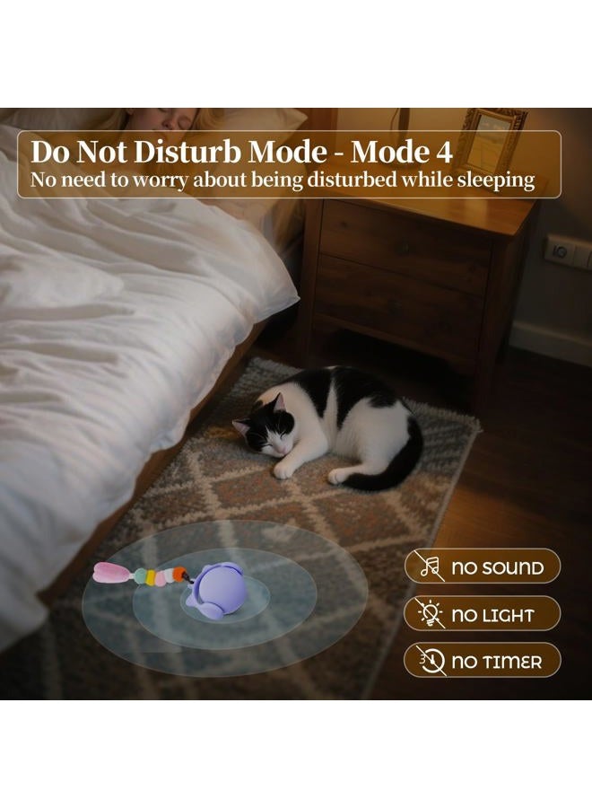 Orsda Cat Toys for Indoor Cats, New Intelligent Voice Timing Touch Control Cats Ball, Simulate Mouse Sound Kitten Toy, Automatic Interactive Moving Cat Toy for All Ages - Image 4