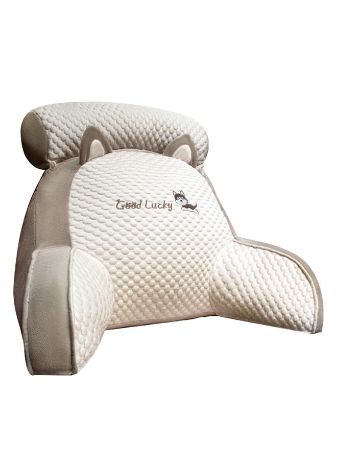 JCB CHIC - Backrest Pillow Reading Pillow-Extra Large Bed Rest Pillow with Detachable Neck Roll & Arms for Sitting in Bed or Couch-Backrest Reading Pillow Adult Back Pillows for Reading,Watching TV,Gaming,Relaxing - Image 1