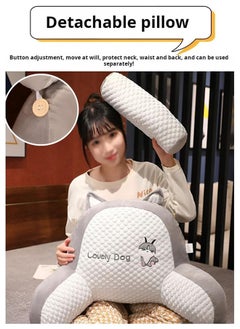 JCB CHIC Backrest Pillow Reading Pillow-Extra Large Bed Rest Pillow with Detachable Neck Roll & Arms for Sitting in Bed or Couch-Backrest Reading Pillow Adult Back Pillows for Reading,Watching TV,Gaming,Relaxing  - Image 4