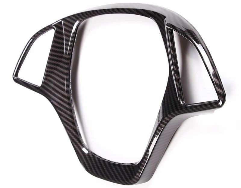 Car Steering Wheel Cover Molding Cover Trims Accessories Compatible for Chevrolet Corvette C7 20142019 Carbon Fiber Look Steering Wheel Accessories for Corvette C7 ABS Plastic Carbon Fiber