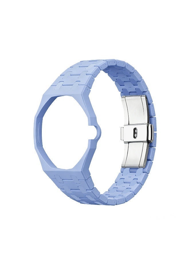 حزام ساعة سيراميك متوافق مع ساعة AP x Swatch Royal Pop – حزام بديل مقاوم للماء بتصميم تاج عند موضع الساعة 3 - Image 5