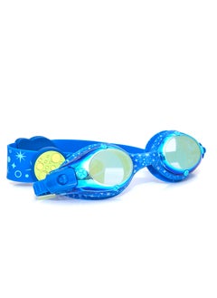 Bling2O Blue Moon Solar System Kids Swim Goggles - Ages 3+ - Anti Fog, No Leak, Non Slip, UV Protection - Hard Travel Case - Lead and Latex Free  - Image 1