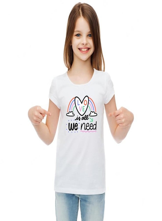 MOTT2 Baby Girl's Regular Fit T-Shirt (GRLTEE_WHT_3-4_07_White7 - Image 2