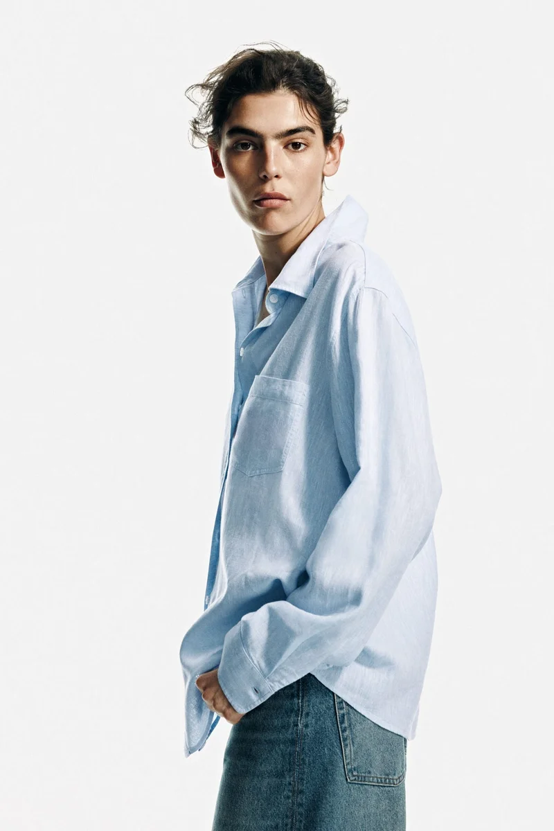 H&M Linen-blend shirt