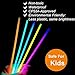 GiftExpress Glow Sticks Bulk 600 Pcs for New Year 8 Assorted Neon Color Glow In The Dark Glowsticks Bulk Light Up Party Favors to Make Glowstick Necklaces Bracelets Decorations for Kids - Image 4